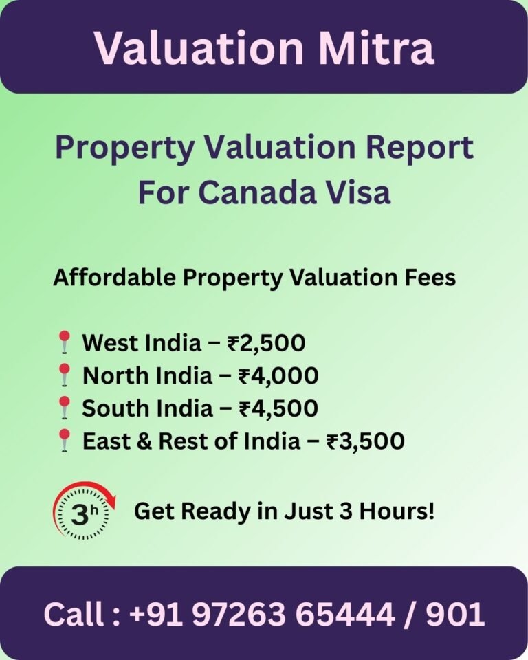 Property Valuation Report For Canada Visa