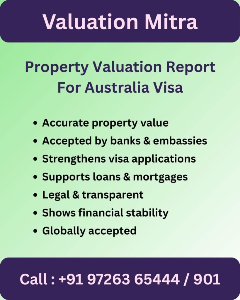 Property Valuation report for Australia Visa